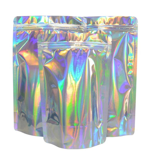 STAND-UP HOLOGRAPHIC POUCHES