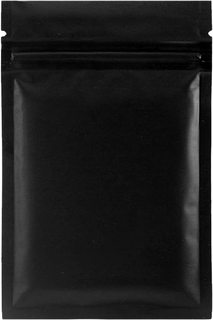 PREMIUM BLACK SAMPLE ZIPLOCK POUCHES