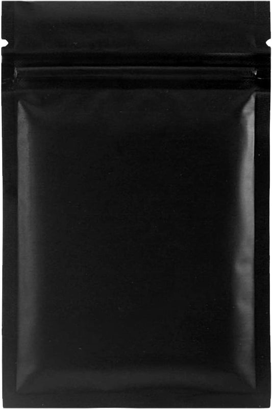 BLACK SAMPLE ZIPLOCK POUCHES