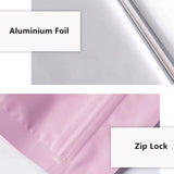 PINK SIDE GUSSET ZIPLOCK POUCHES
